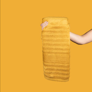 BIO Puuvillane Bambusfroteerätik Sinepikollane