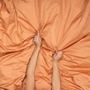 Alternative view of Premium Satään Voodipesukomplekt Kahvatuoranž