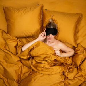 Premium Satään Voodipesukomplekt Sinepikollane