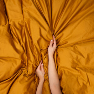 Alternative view of Premium Satään Voodipesukomplekt Sinepikollane