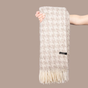 Premium Pleed 100% Vill Beež Muster