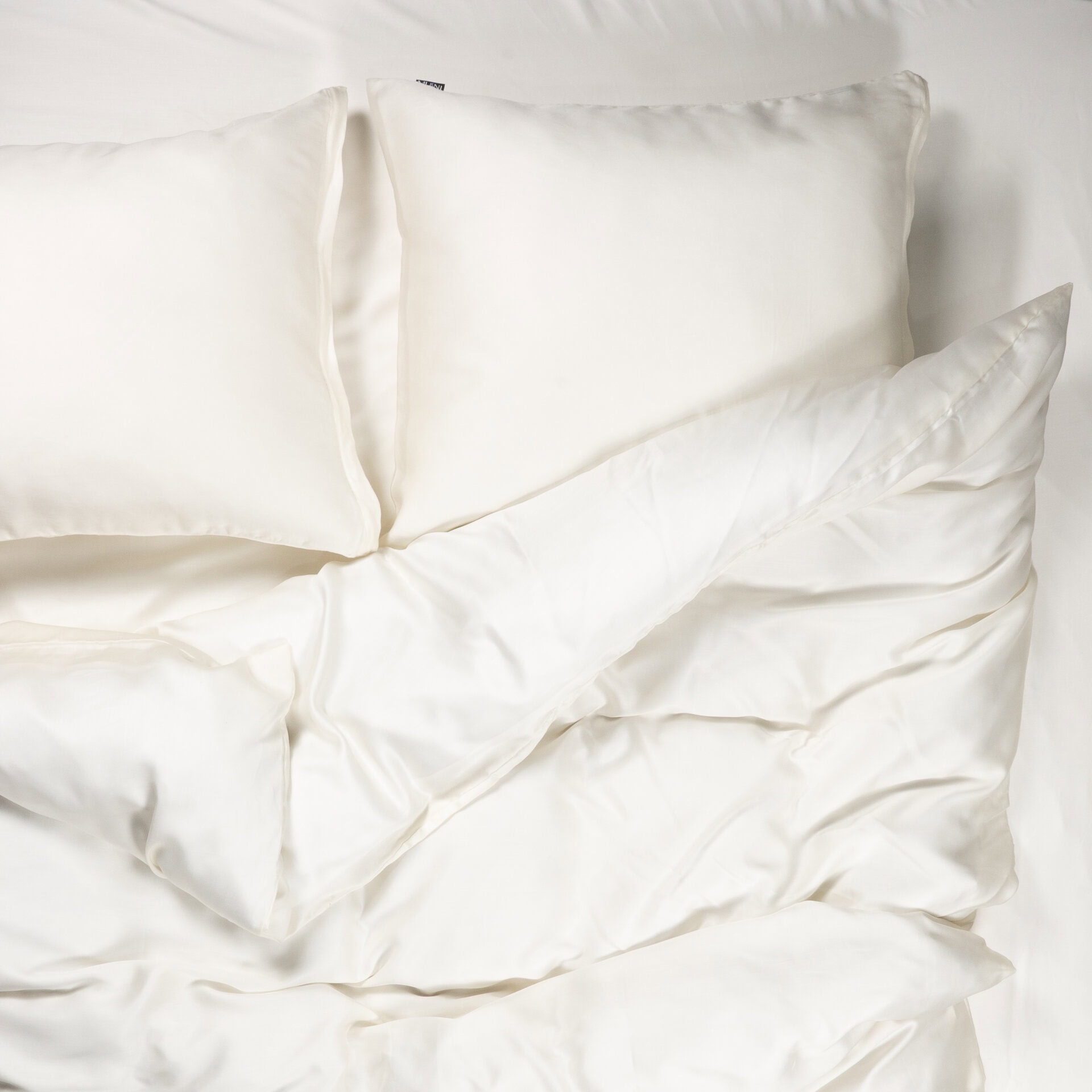 Tencel Voodipesukomplekt Pärlvalge - Pilt 5